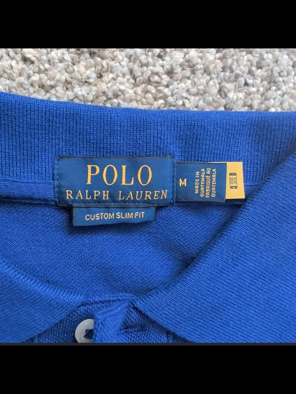 Ralph Lauren Polo Shirt in Royal Blue with Gold Logo